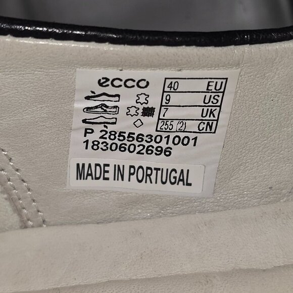 ECCO GILLIAN SLIP ON BLACK LEATHER SHOE WOMENS SIZE 9 EUC - Picture 9 of 9